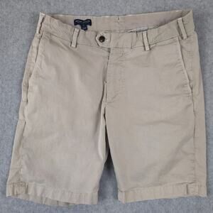 Peter Millar Beige Flat Front Men's Shorts